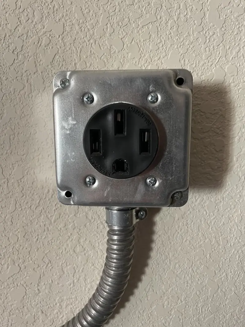NEMA 14-50 outlet installed for Electrical Panel Upgrade in South Ogden